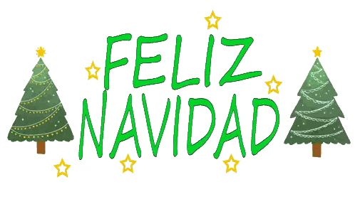 Feliz Navidad Sign With Christmas Trees