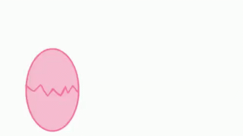 Feliz Pascua Cracked Pink Easter Bunny Egg GIF