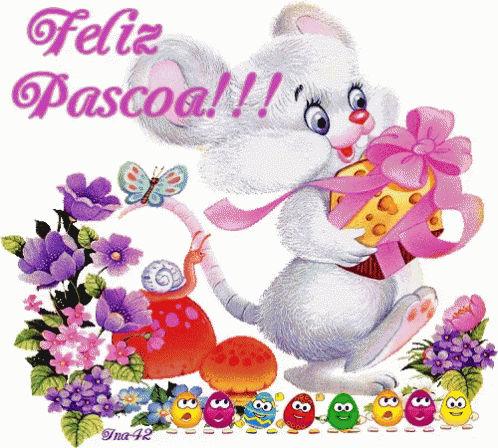 Feliz Pascua Cute Female Bunny Gift GIF