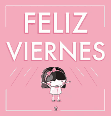 Feliz Viernes Girl Jumping Excited Pink GIF