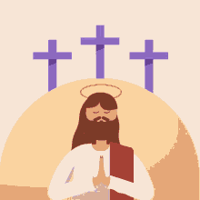 Feliz Viernes Santo Jesus Cross Holiday GIF