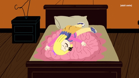 Fell Asleep On The Bed GIF