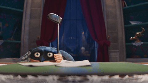 Felonious Gru Hiding In The Table GIF