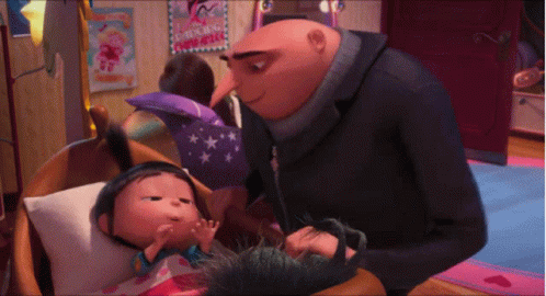 Felonious Gru Kisses Agnes Despicable Me GIF