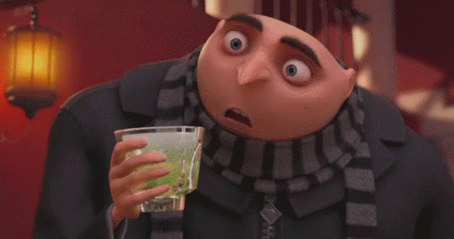 Felonious Gru Shocked Crushed Glasses Despicable Me GIF