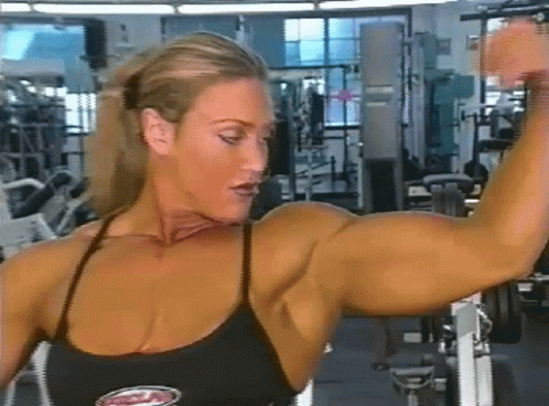 Colette Nelson Female Body Builder Muscle GIF