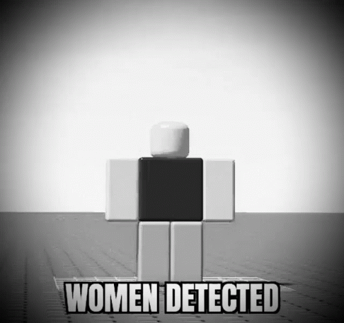 Black White Lego Female Women Detected GIF