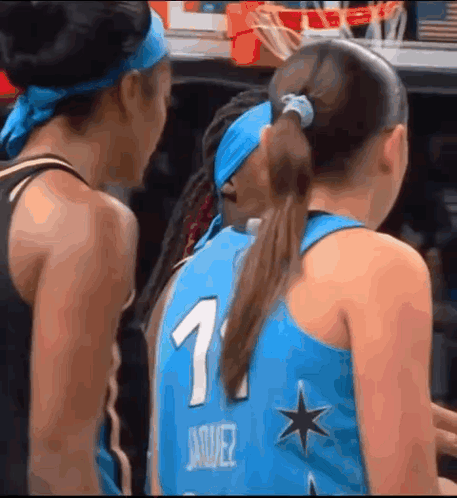 Female Basketball Player In Number 1 Jersey GIF