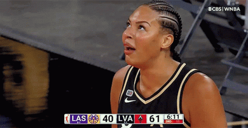 Female Basketball Player Las Vegas Leading 61-40 GIF