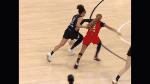 Female Basketball Player Number 5 GIF