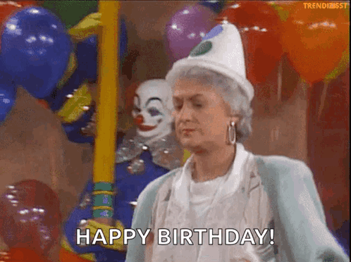 Female Celebrant Happy Birthday Dorothy Angry Reaction GIF