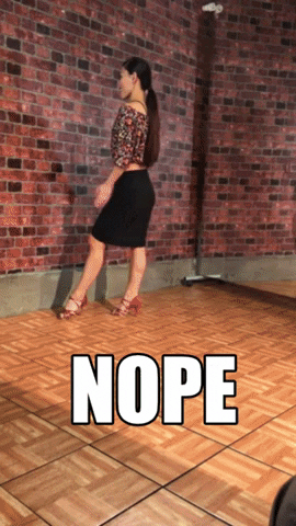 Female Dancer Bad Dancing Prank GIF