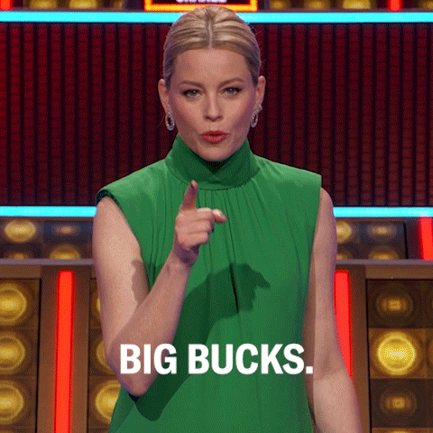 Female Person Talking About Big Bucks GIF