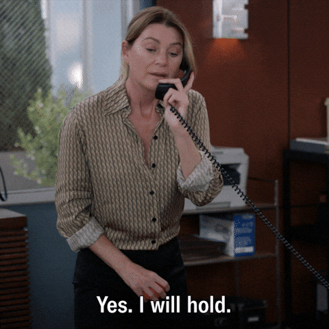 Female Person Talking To Someone On Telephone GIF