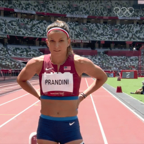 Female Runner Prandini on Track