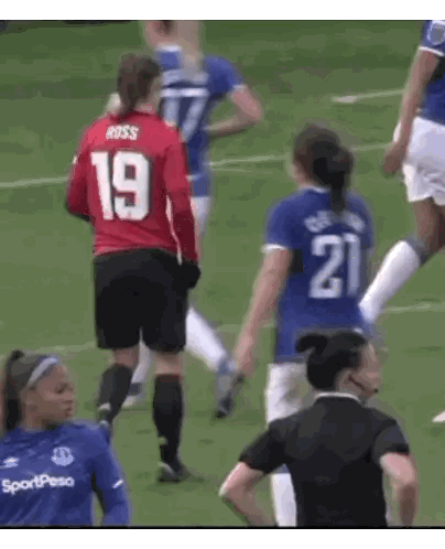 Female Soccer Player Number 19