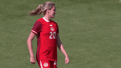 Female Soccer Player Number 20