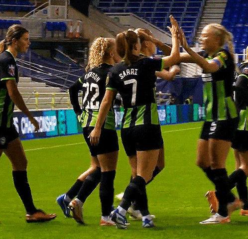 Female Soccer Players Number 7 GIF