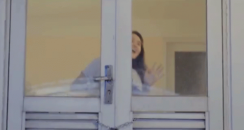 Female Student Locked In GIF