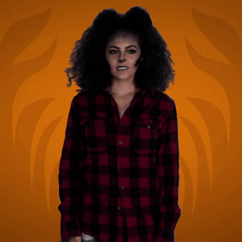 Female Werewolf Costume Howling GIF