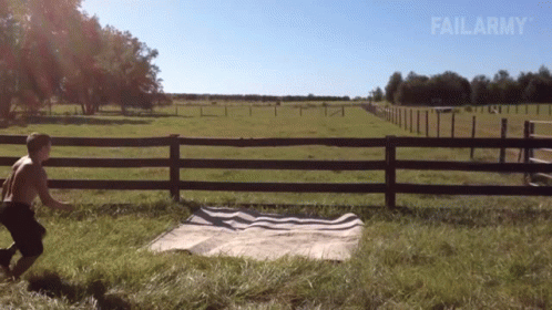 Fence in Field with FailArmy