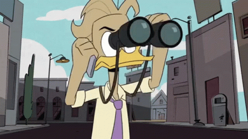 Fenton Crackshell Using Binoculars GIF