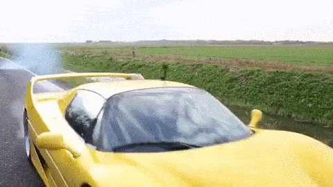 Ferrari Drive Funny Wakeboarding GIF