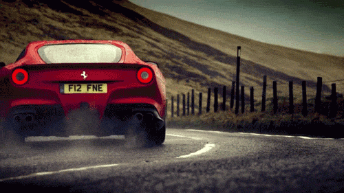 Ferrari F12 Cool Slow Drift GIF