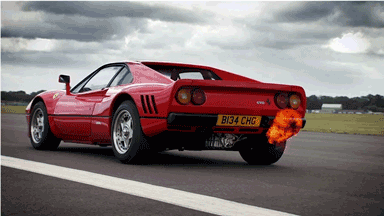 Ferrari Gto Flame Exhaust GIF
