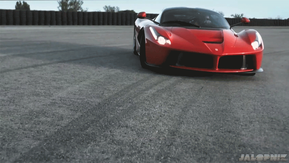 Ferrari Red Power Slide GIF