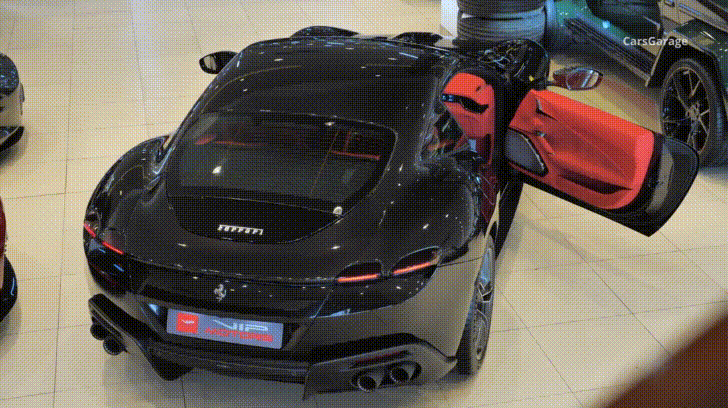 Ferrari Roma Sport Car Detail GIF