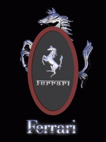 Ferrari Super Car Horse Logo GIF