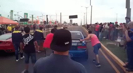 Ferrari Vs Subaru Local Race GIF