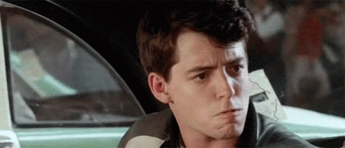 Ferris Bueller Cameron Frye Angry Faces GIF