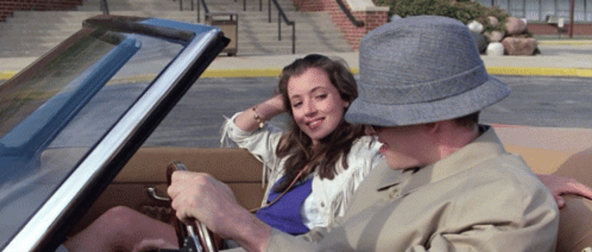 Ferris Bueller Driving GIF
