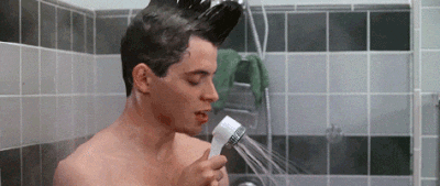 Ferris Bueller Shower Scene GIF