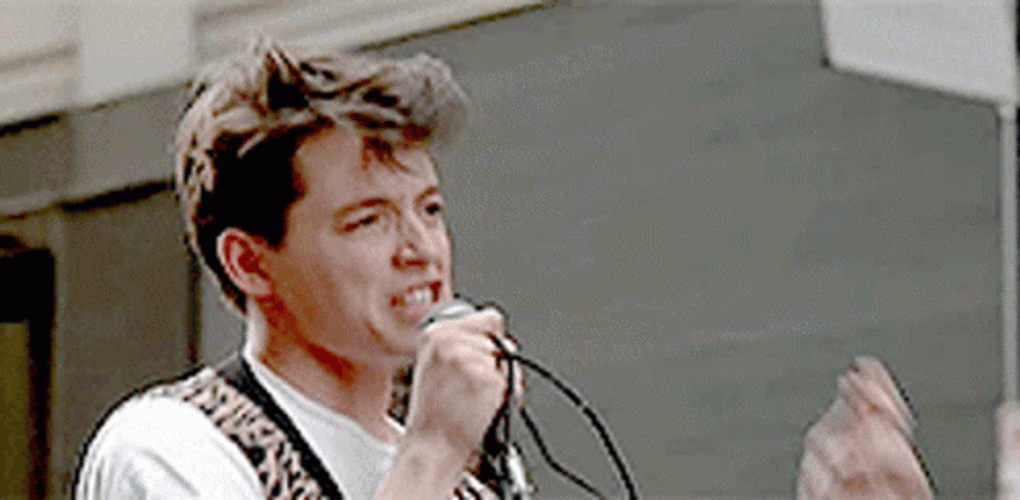 Ferris Bueller Singing GIF