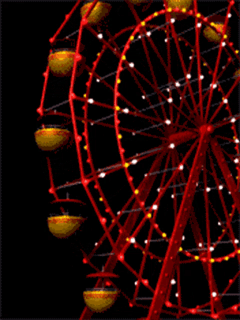 Ferris Wheel Lights Gif GIF