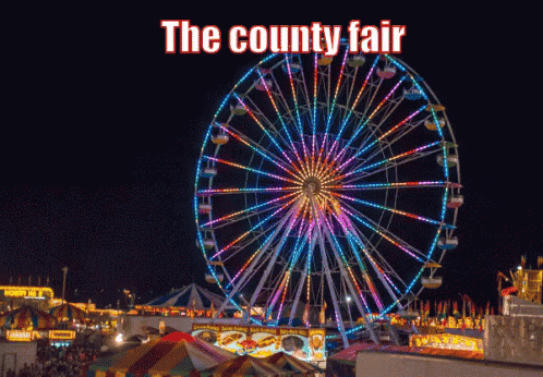 Ferris Wheel Saying The County Fair GIF