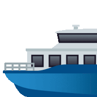 Ferry Travel Sticker GIF