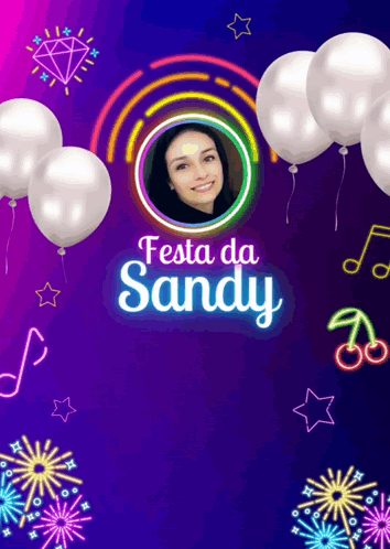Festa Da Sandy Balloons Fireworks Woman GIF