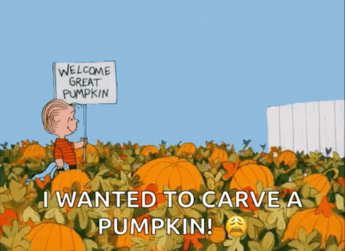 I Wanted To Carve Pumpkin GIF