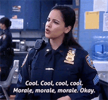 Fictional Character Amy Santiago Cool Cool Cool Morale GIF