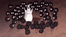 Fictional Character Totoro Black Workers GIF
