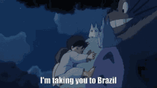 Fictional Character Totoro I'm Taking You To Brazil GIF