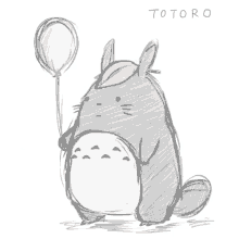 Fictional Character Totoro Illustration Blinking Eyes GIF