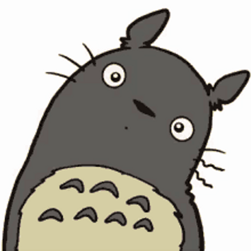 Fictional Character Totoro Stare And Smile Gif Gifdb Com