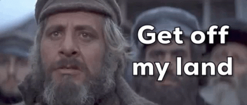 Fiddler On The Roof Get Out Off My Lawn GIF