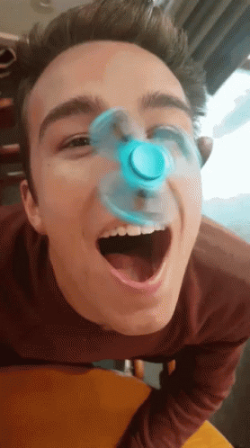 Fidget Spinner On The Nose GIF