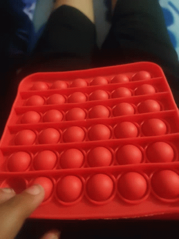Fidget Toy Red Pop It Poke GIF